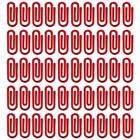 Clips Pequenos Vermelho 25mm Segura Papel Com 500 Unidades