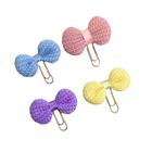 Clips Personalizado Laço de croche Kit com 4 peças