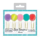 Clips pompom cores sortidas 50mm - com 5 unidades - 315265 - Tilibra