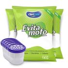 Cloreto De Cálcio Antimofo CLARIMAX - 3kg + 5 Potes