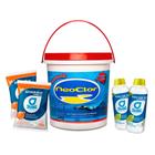 Cloro p/ Piscina 10kg +2 barrilha 2kg +2 clarificante 1lt