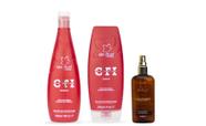 Clorofitum CTI Shampoo e Leave-in e Cauterizador 100 ml