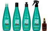 Clorofitum Zero Poo Shampoo e Co-Wash e Ativador de Cachos e Soro Day After e Cauterizador35 ml
