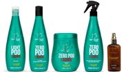 Clorofitum Zero Poo Shampoo e Co-Wash e Máscara e Soro Day After e Cauterizador 100 ml
