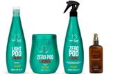 Clorofitum Zero Poo Shampoo e Máscara e Soro Day After e Cauterizador 100 ml