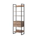 Closet Estilo Industrial com 2 Gavetas Castanho - FdECOR