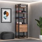 Closet Industrial 2 Gavetas M116 Preto/Solanum - Foscarini