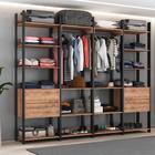 Closet Industrial 4 Gavetas com 2 Cabideiros Preto/Solanum Foscarini