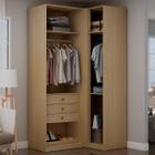 Closet Modulado Infinity 3 Gavetas 3 Prateleiras Savana - Genialflex