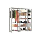 Closet Multi Yes Com Cabideiro 2 Gavetas e 14 Prateleiras Nova Mobile