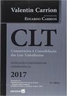 Clt: Comentários À Consolidação das Leis Trabalhistas - Legislação Complementar Jurisprudência 2017