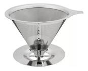 Coador Café Pour Over Inox Tamanho 102 Não Precisa Filtro