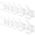 Coat Rack WEBI 6 Dual Hooks montado na parede em aço branco