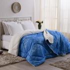 Coberdrom Colcha Casal Queen Size Sherpa Edredom Cobertor Lã Macio Confortável