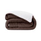 Coberdrom Dupla Face Casal/Queen Marrom 2,2X2,4 Com Sherpa - Lavive Ind E Com