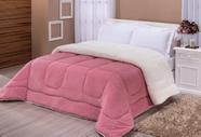 Coberdrom Dupla Face Manta Sherpa Casal Queen (Manta 150) - Rose