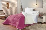 Coberdrom Edredom Sherpa Solteiro Pele De Carneiro Pink - Casa Home