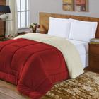 Coberdrom Queen Aspen Com Sherpa Rulidry Vermelho - Rulidry Enxovais