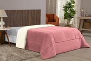 Coberdrom Queen Sherpa E Manta Soft Dupla Face Rosa - Beatriz Enxovais