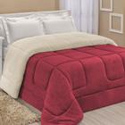 Coberdrom Robust Queen Manta Soft Sherpa Vermelho