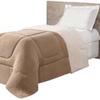 Coberdrom Solteiro Dupla Face Grosso Manta Soft Felpuda e Sherpa