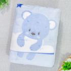 Cobertor Antialérgico Flannel para Bebê Menino - Urso Azul