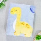 Cobertor Antialérgico para Bebês Meninos - Dino Baby Azul