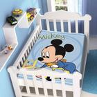 Cobertor Antialérgico -Raschel Disney Mickey- carrinho Azul-Original