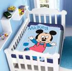 Cobertor- Antialérgico -Raschel -Jolitex - Disney Mickey Passinho Azul