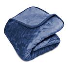 Cobertor Attuale Raschel Liso Casal Azul 180X220cm - Home Design