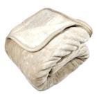 Cobertor Attuale Raschel Liso Casal Champanhe 180X220cm - Home Design