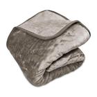 Cobertor Attuale Raschel Liso Casal Plaza Taupe 180X220cm - Home Design