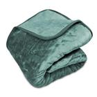 Cobertor Attuale Raschel Liso Casal Verde 180X220cm - Home Design