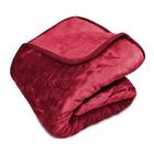 Cobertor Attuale Raschel Liso Casal Vermelho 180X220cm - Home Design