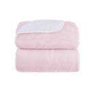 Cobertor Baby Com Sherpa Rosa Poema 100X110cm - Hedrons