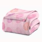 Cobertor baby microfibra presente 90x110 bolas rosa - CAMESA