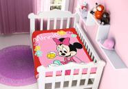 Cobertor Bebê Antialérgico Jolitex Disney Minnie Brincando