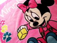 Cobertor Bebê Antialérgico Raschel -Disney Minnie- Brincando- Jolitex- Licenciado- Rosa