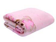 Cobertor Bebe Estampado Rosa Maya Macio Anti Alérgico