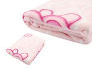 Cobertor Bebe Manta Estampado Soft Menina Rosa Baby Hazime