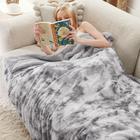 Cobertor Bedsure Sherpa Faux Fur Warm Light Grey 130x150cm