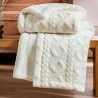 Cobertor Bedsure Sherpa Fleece Twin Size 150x200cm creme