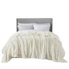 Cobertor Bedsure Soft Cream King Size Fluffy Fuzzy Winter