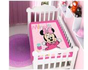 Cobertor Berço Baby Infantil Jolitex Raschel Plus Disney Minnie Patinho 090cm X 110cm