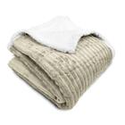 Cobertor Boreal Liso Sherpa Bege Casal 180X220cm - Home Design