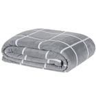Cobertor Brooklyn Casal Mantinha Flannel Quadriculado - Cinza