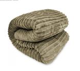 Cobertor Casal Canelado Taupe Luster 1.80 x 2.20m Corttex Toque Macio