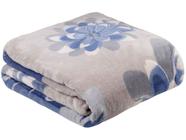 Cobertor Casal Jolitex de Poliéster Kyor Plus Cinza e Azul