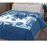 Cobertor Casal Jolitex Microfibra Kyor Plus Malbec - Azul - Cód. 246