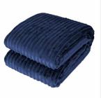 Cobertor Casal Luster Corttex 100% Microfibra Listrado Macio